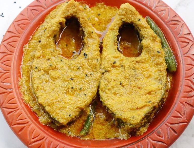 ভাপে সরিষা ইলিশ